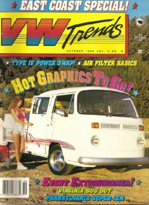 VW TRENDS 1990 OCT - BUG-OUT 21, SUPER JAM 3, TYPE IV INTO BUG, TURBO PICKUP